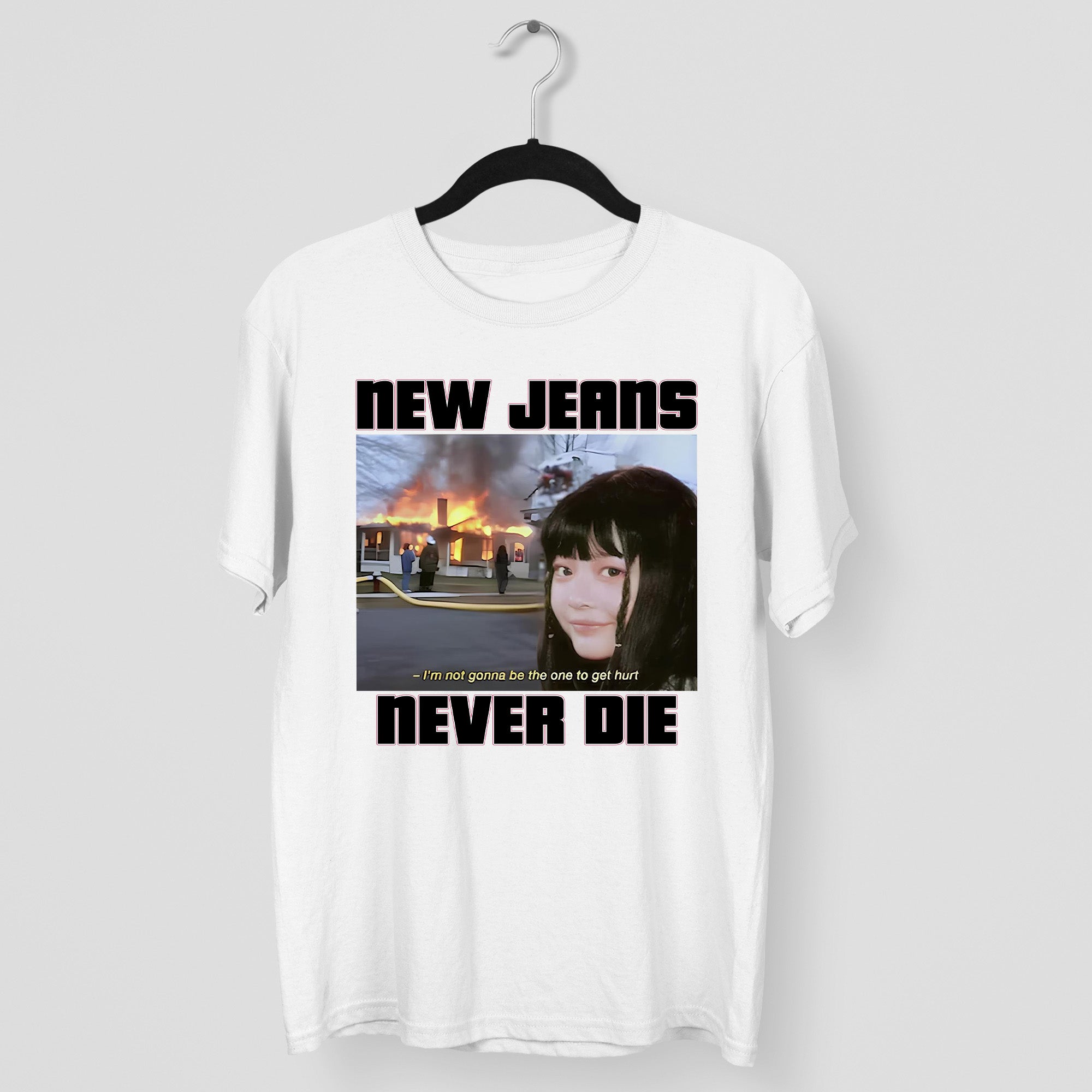 NewJeans Never Die T-Shirt - Main view, Y2K kpop concert tee