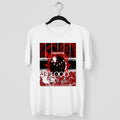 ENHYPEN Blood Saga Red Poster T-Shirt - Main view, Y2K kpop concert tee