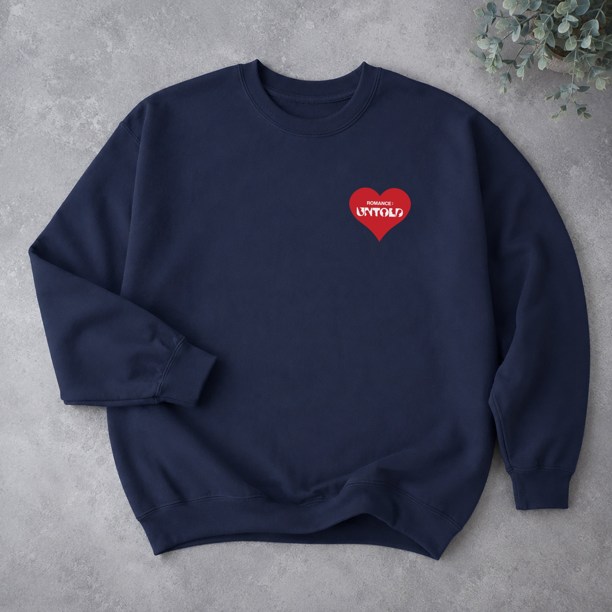 ENHYPEN Romance Untold Album Tracklist Sweatshirt - Spread view, Y2K kpop concert sweatshirt