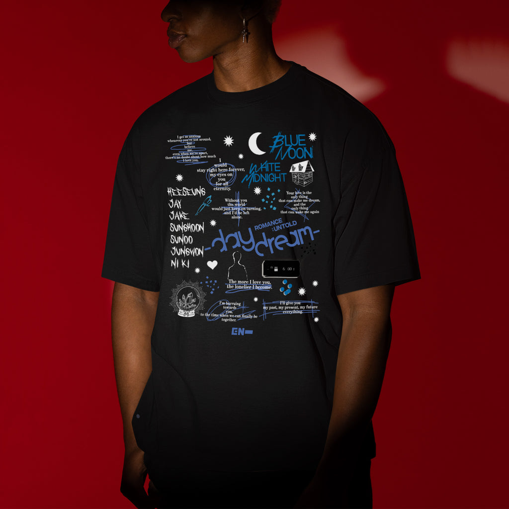 ENHYPEN Day Dream T-Shirt - Men view, Y2K kpop concert tee