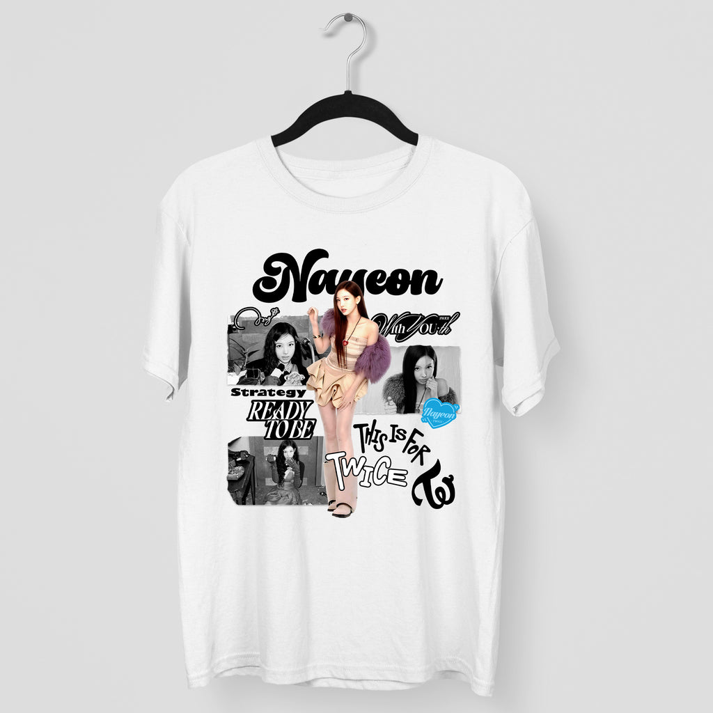 TWICE Graphic Nayeon T-Shirt - Main view, Y2K kpop concert tee