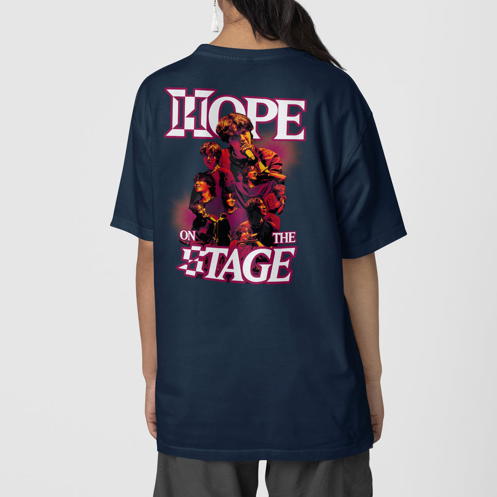 BTS J-Hope Hope On The Stage With Butterfly T-Shirt - Back view, Y2K kpop concert tee