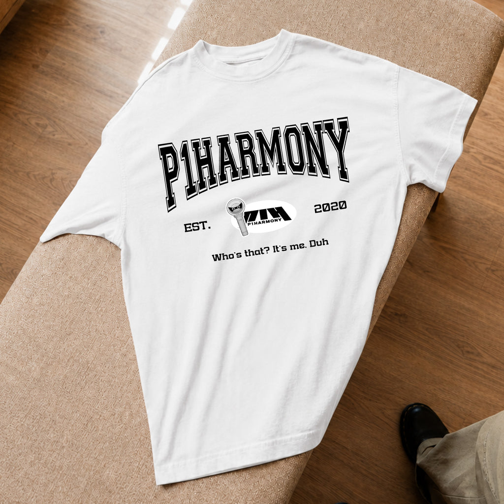 P1Harmony Est 2020 P1ece T-Shirt - Spread view, Y2K kpop concert tee