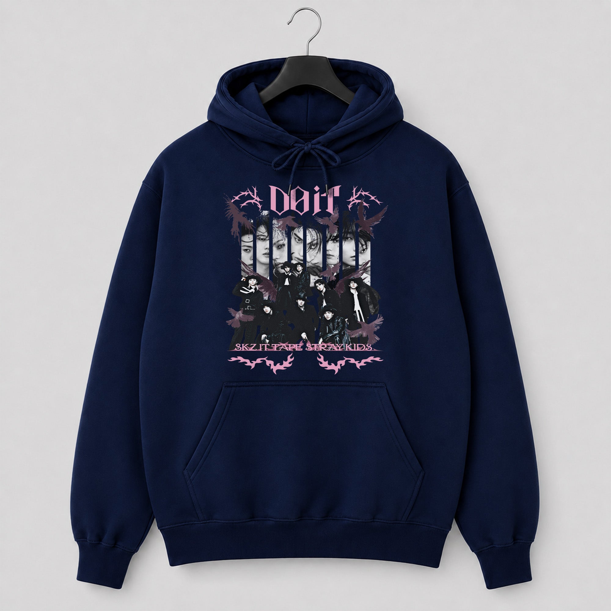 Stray Kids IT TAPE 'DO IT' Hoodie - Hang view, Y2K kpop concert hoodie