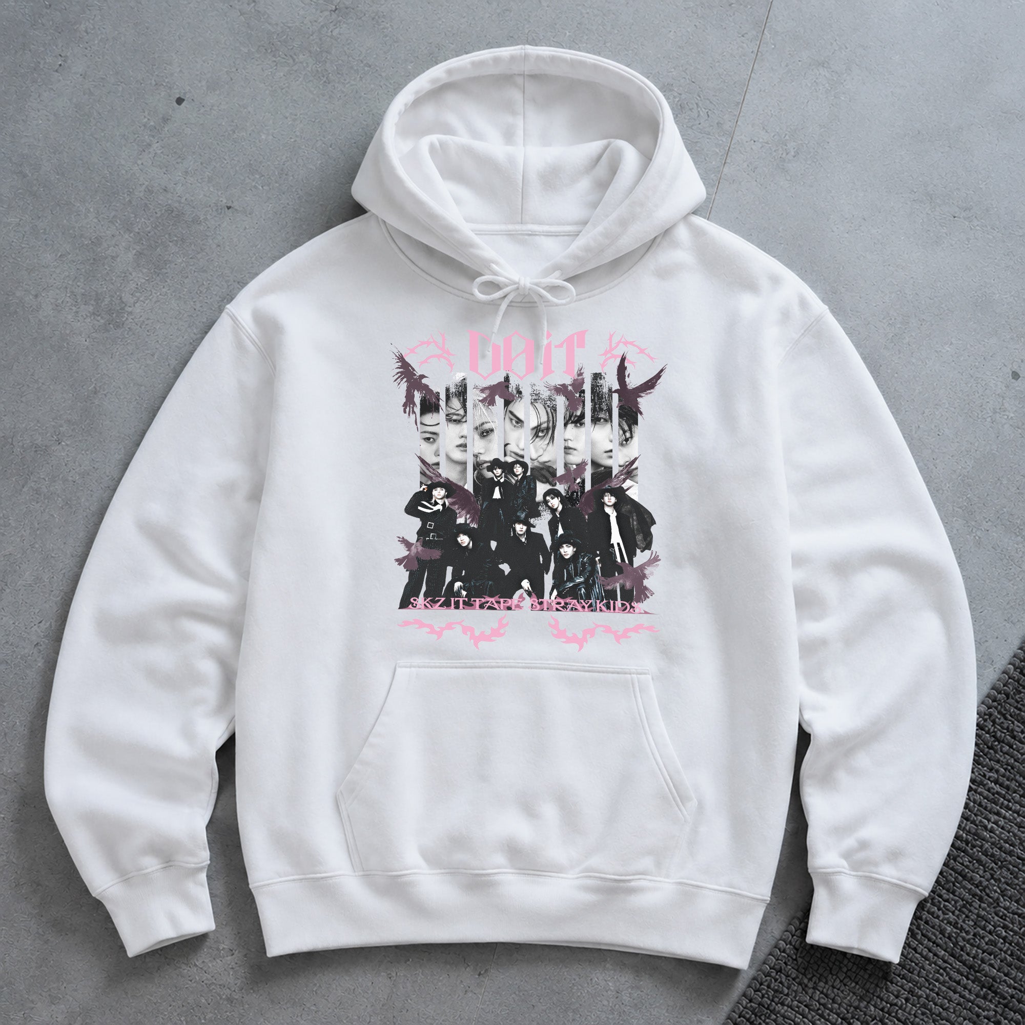 Stray Kids IT TAPE 'DO IT' Hoodie - Spread view, Y2K kpop concert hoodie