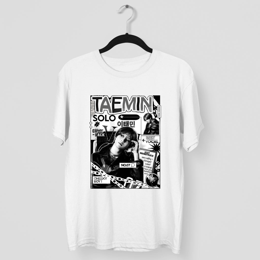 Taemin Solo Classic T-Shirt - Main view, Y2K kpop concert tee