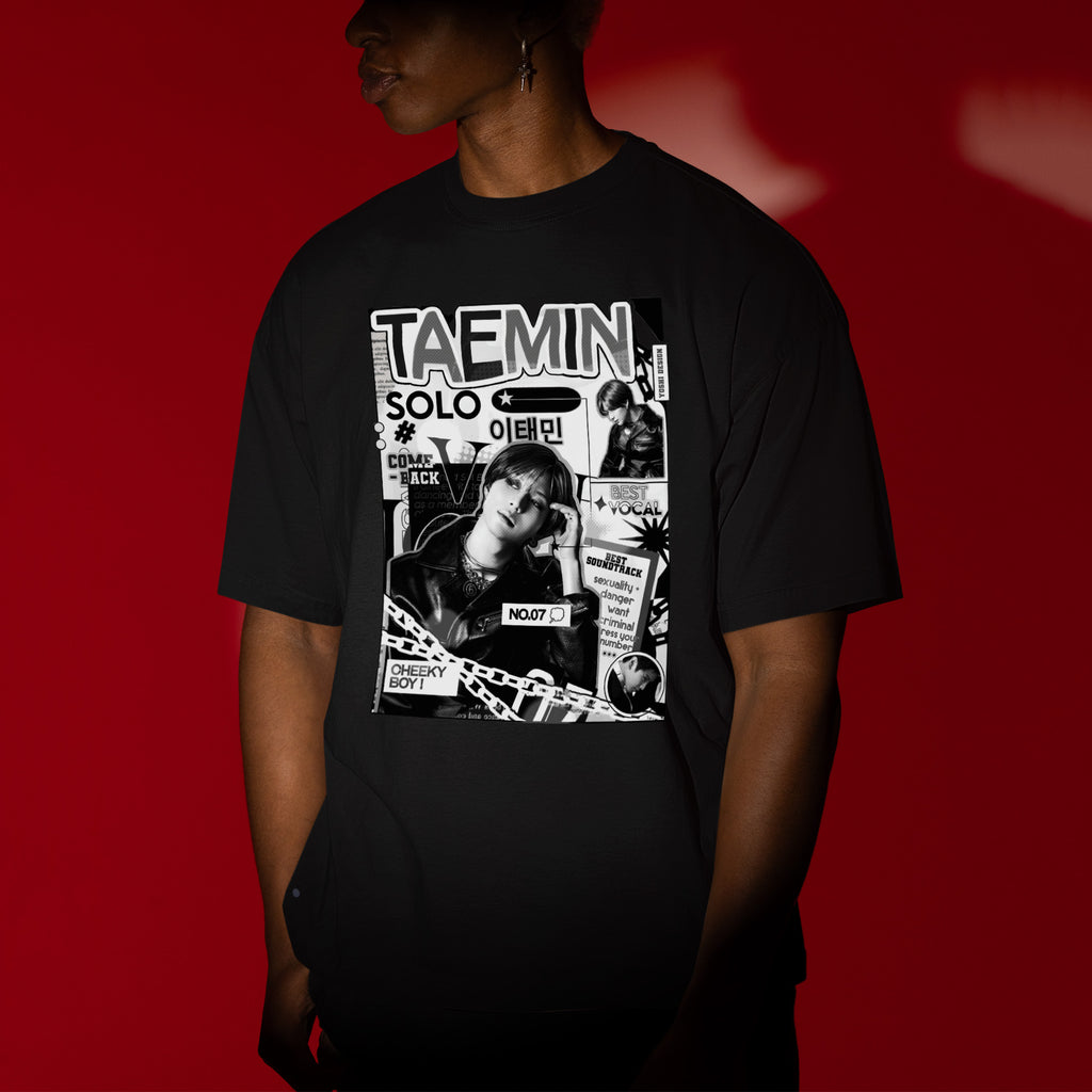 Taemin Solo Classic T-Shirt - Men view, Y2K kpop concert tee