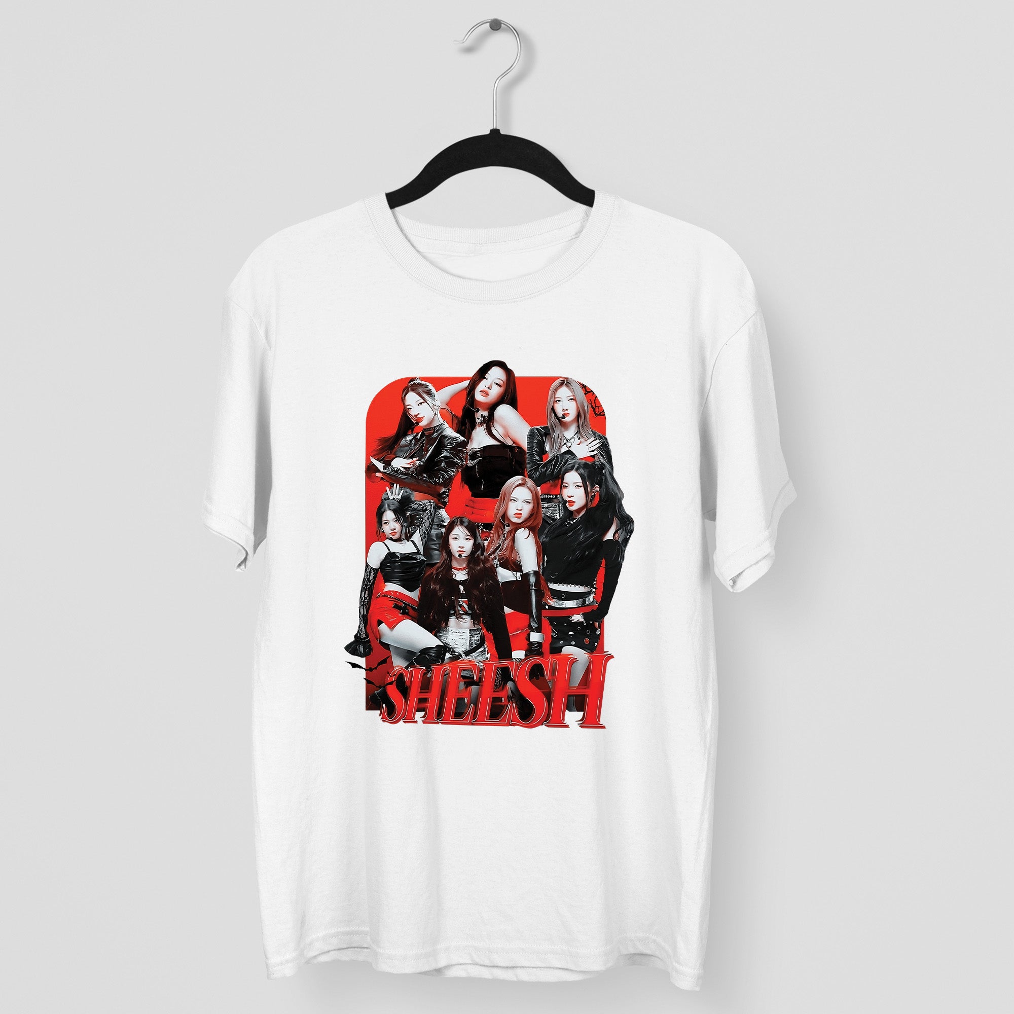 BABYMONSTER Sheesh Inspired T-Shirt - Main view, Y2K kpop concert tee