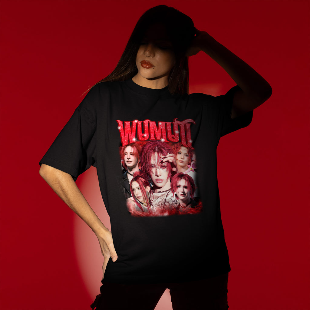 XLOV Wumuti T-Shirt - Women view, Y2K kpop concert tee