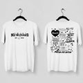 NewJeans Retro Tracklist T-Shirt - Main view, Y2K kpop concert tee