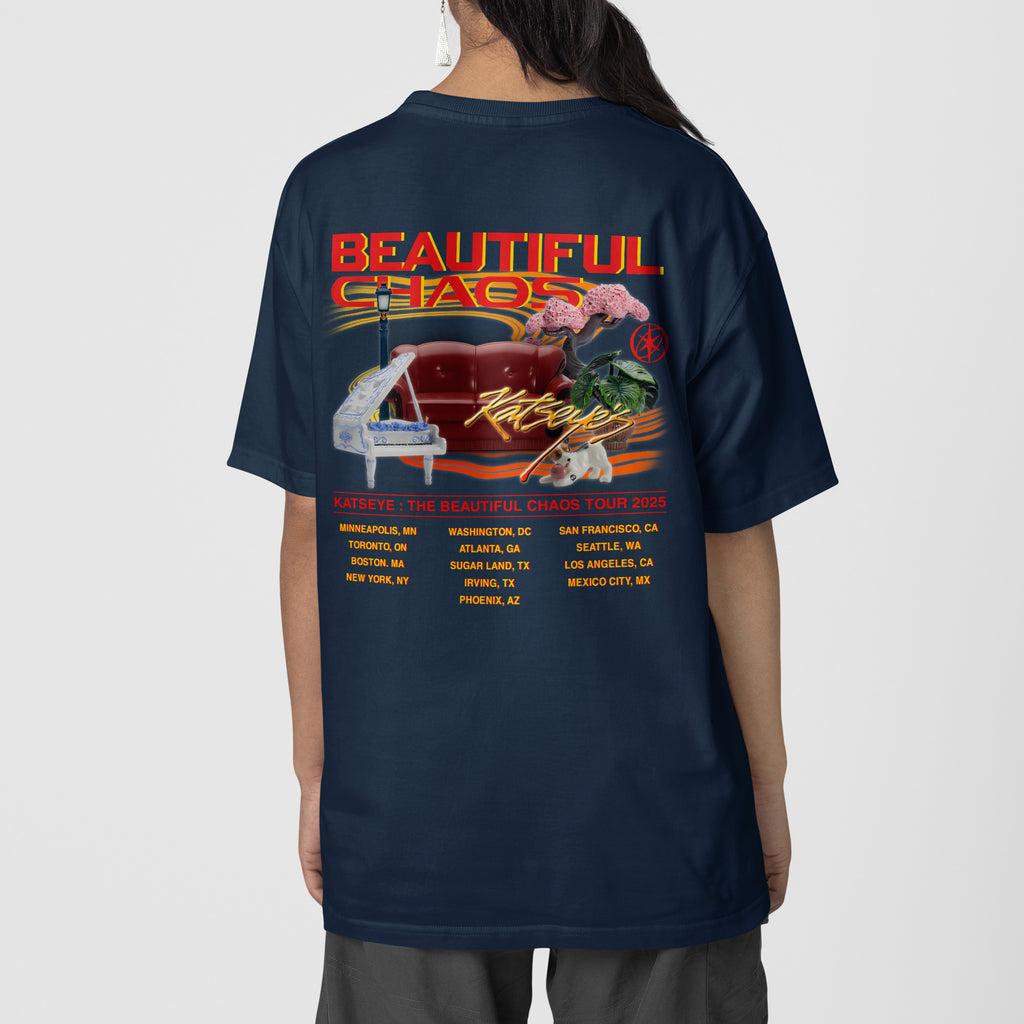 KATSEYE Tour 2025 in America T-Shirt - Back view, Y2K kpop concert tee