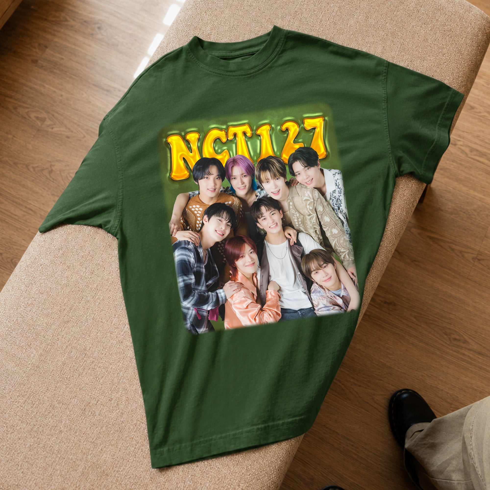 NCT 127 Together T-Shirt - Spread view, Y2K kpop concert tee