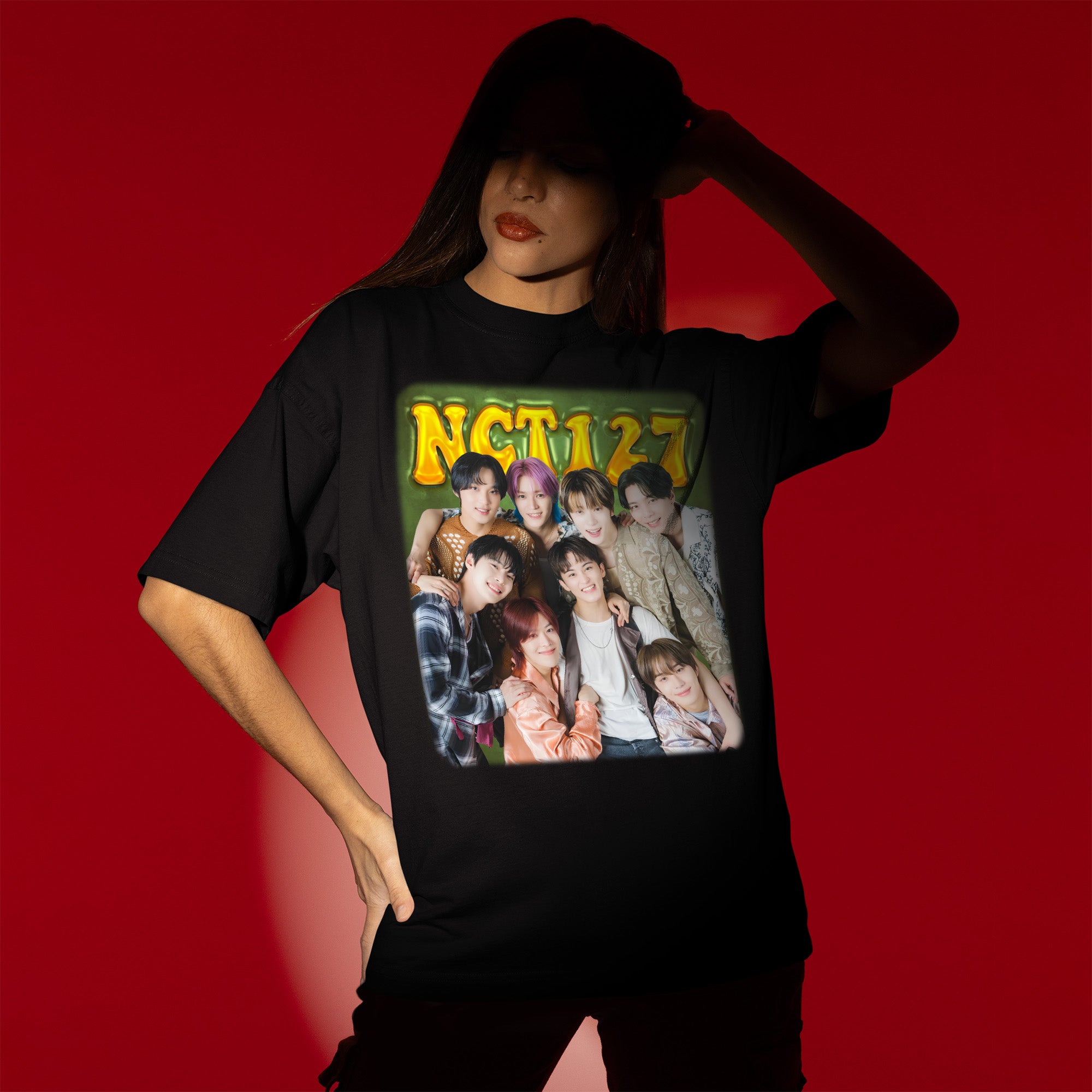NCT 127 Together T-Shirt - Women view, Y2K kpop concert tee