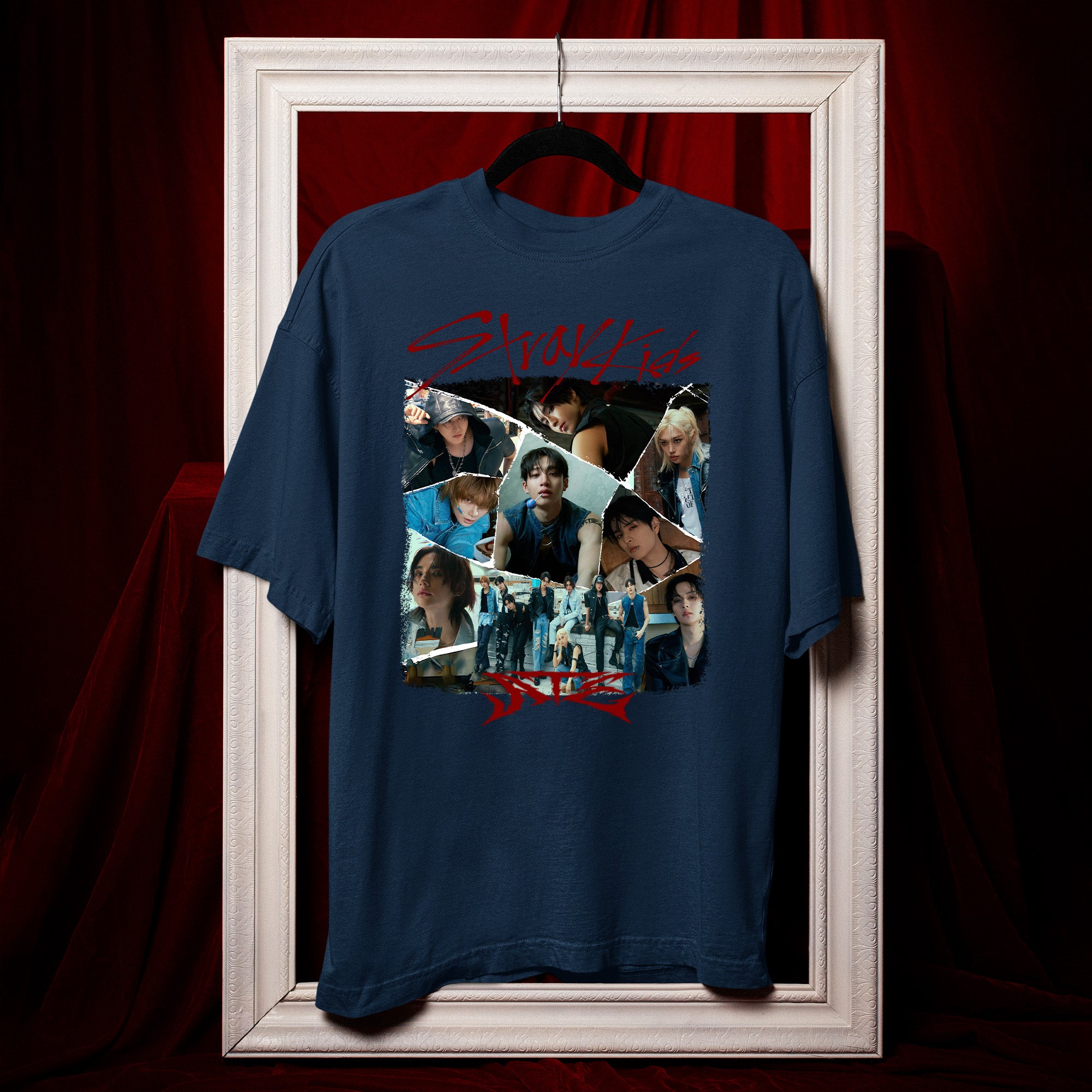 Stray Kids ATE Graphic T-Shirt - Hang view, Y2K kpop concert tee