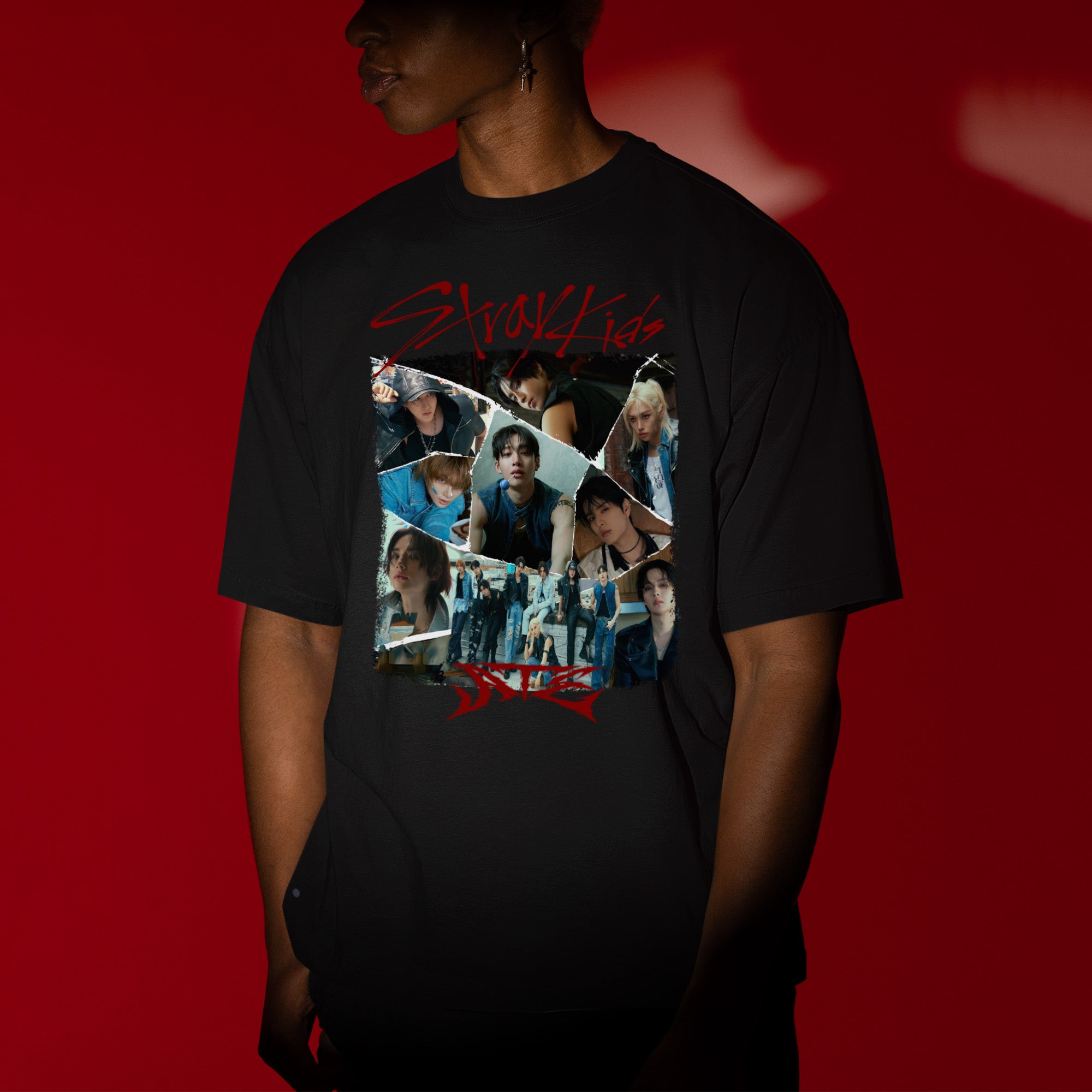 Stray Kids ATE Graphic T-Shirt - Men view, Y2K kpop concert tee