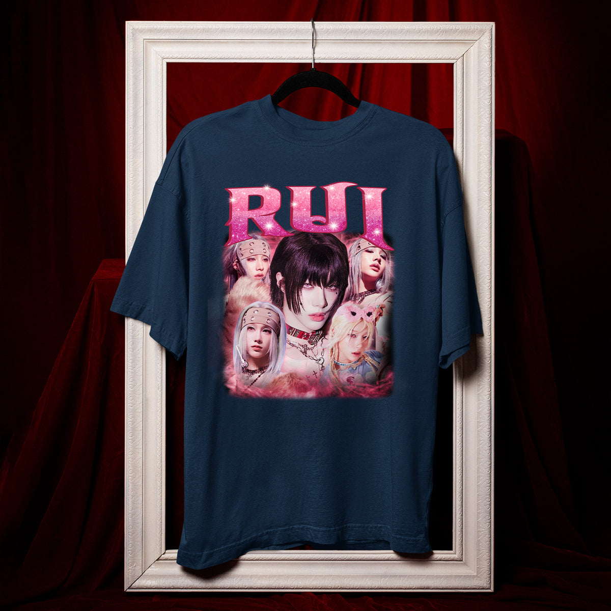 XLOV Rui T-Shirt - Hang view, Y2K kpop concert tee