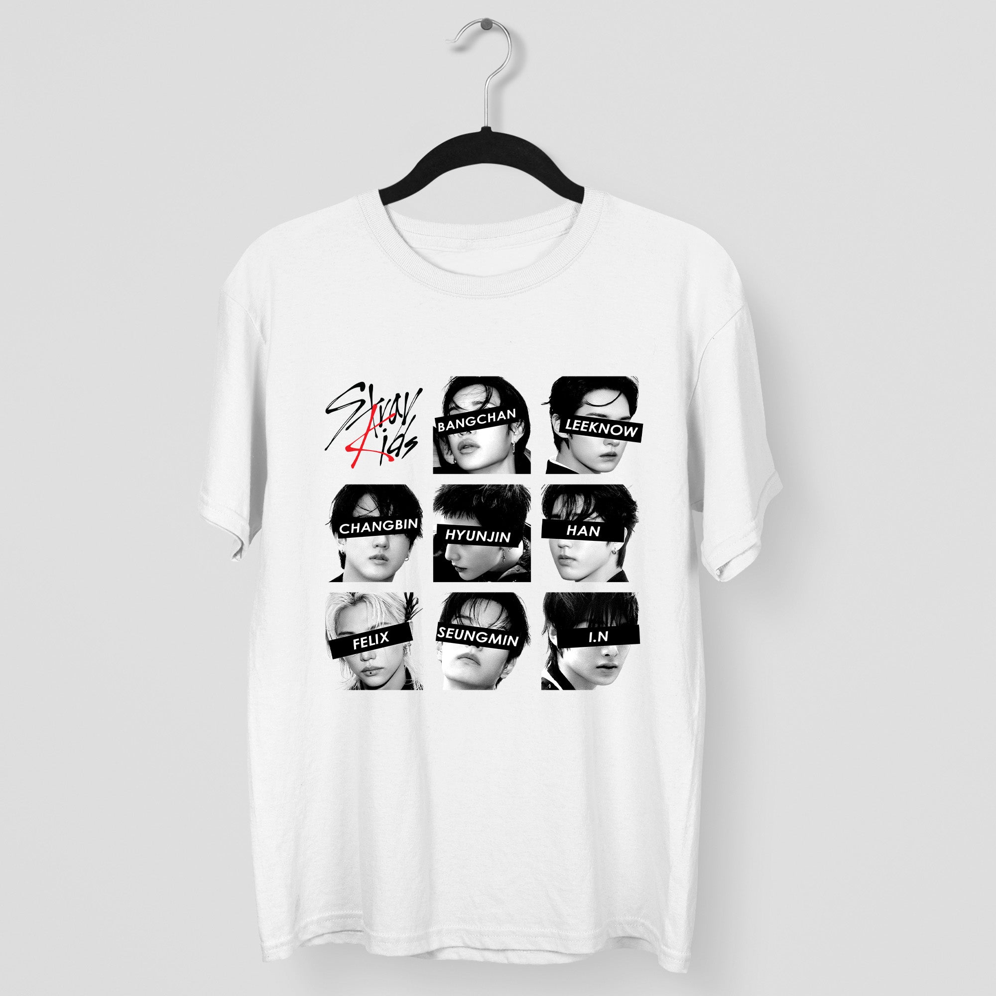 Stray Kids Graphic Member So Cool T-Shirt - Main view, Y2K kpop concert tee