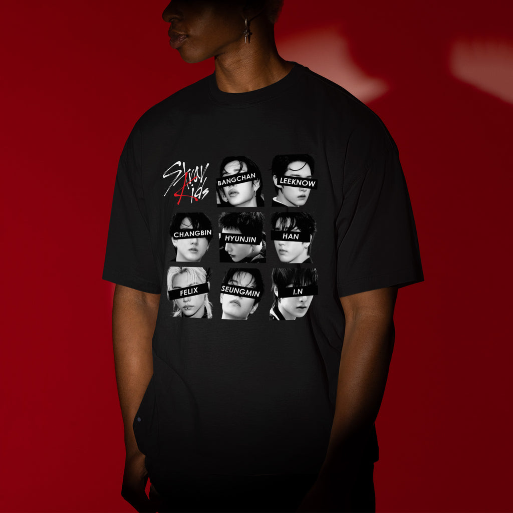 Stray Kids Graphic Member So Cool T-Shirt - Men view, Y2K kpop concert tee