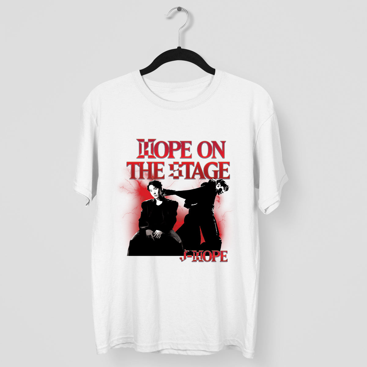 BTS J-Hope On the Stage Kpop I-dol T-Shirt - Main view, Y2K kpop concert tee