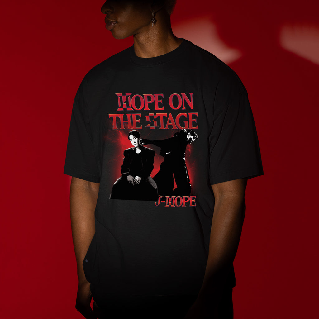 BTS J-Hope On the Stage Kpop I-dol T-Shirt - Men view, Y2K kpop concert tee