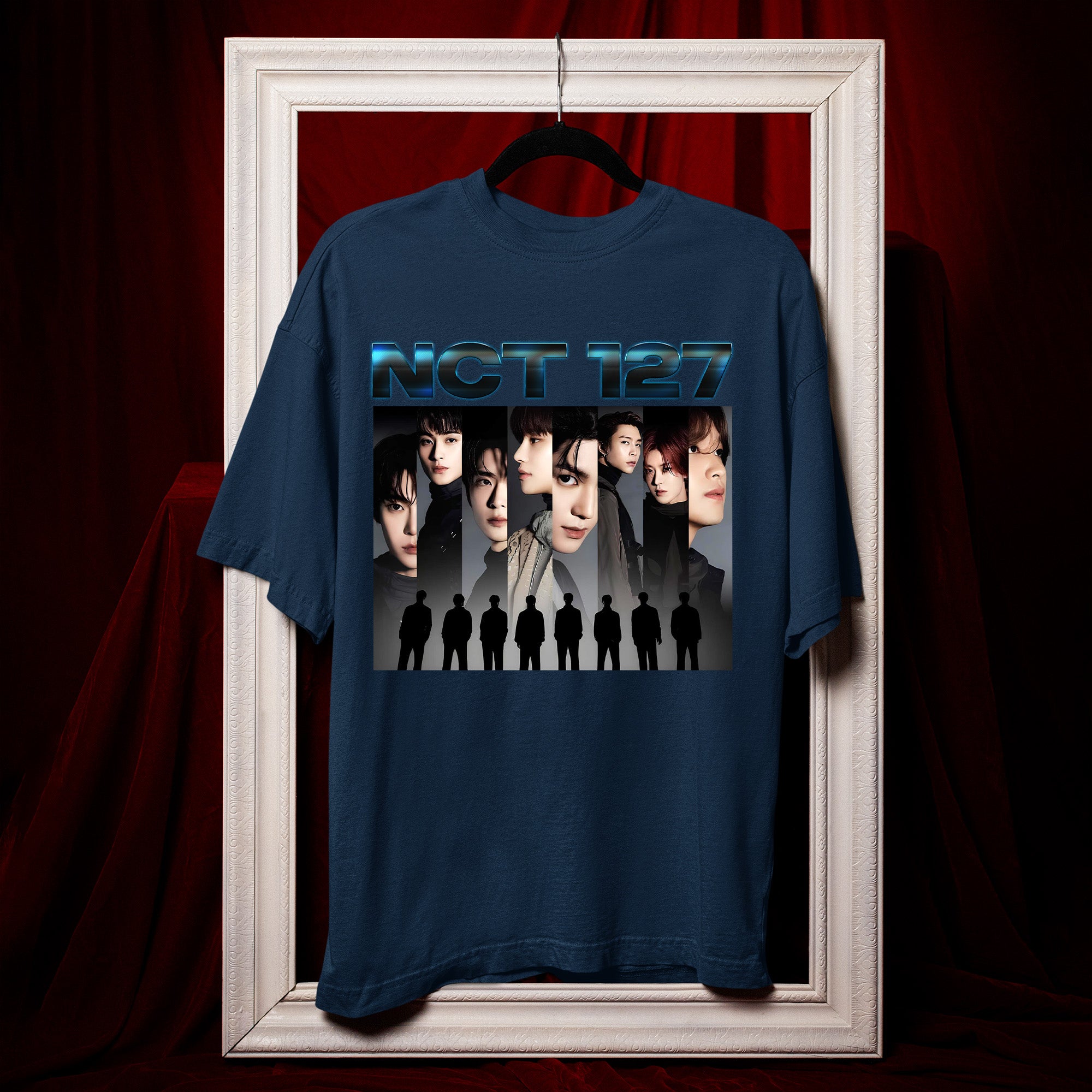 NCT 127 Idol Kpop T-Shirt - Hang view, Y2K kpop concert tee