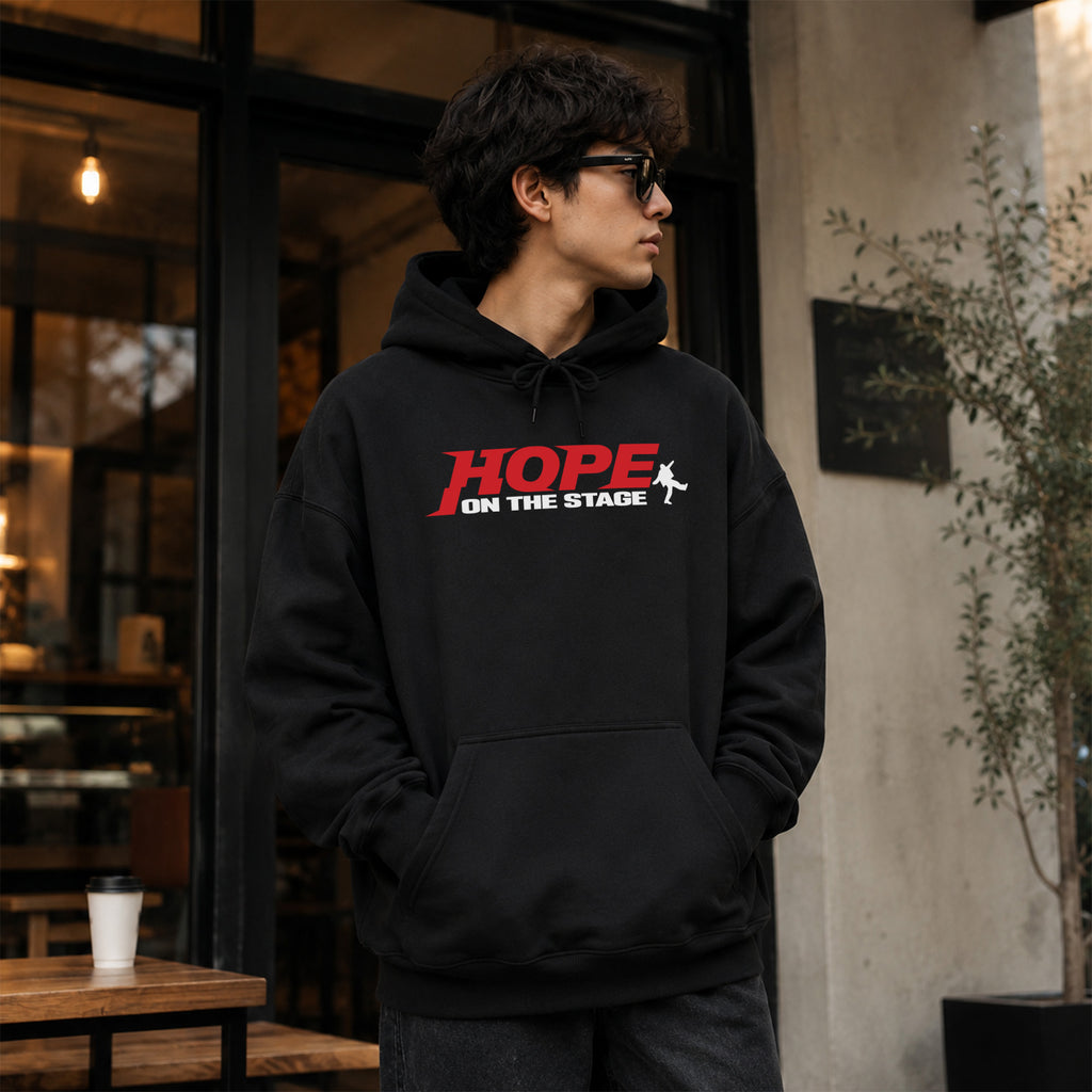 BTS J-Hope Retro Tour Hope On The Stage Hoodie - Men Front view, Y2K kpop concert hoodie