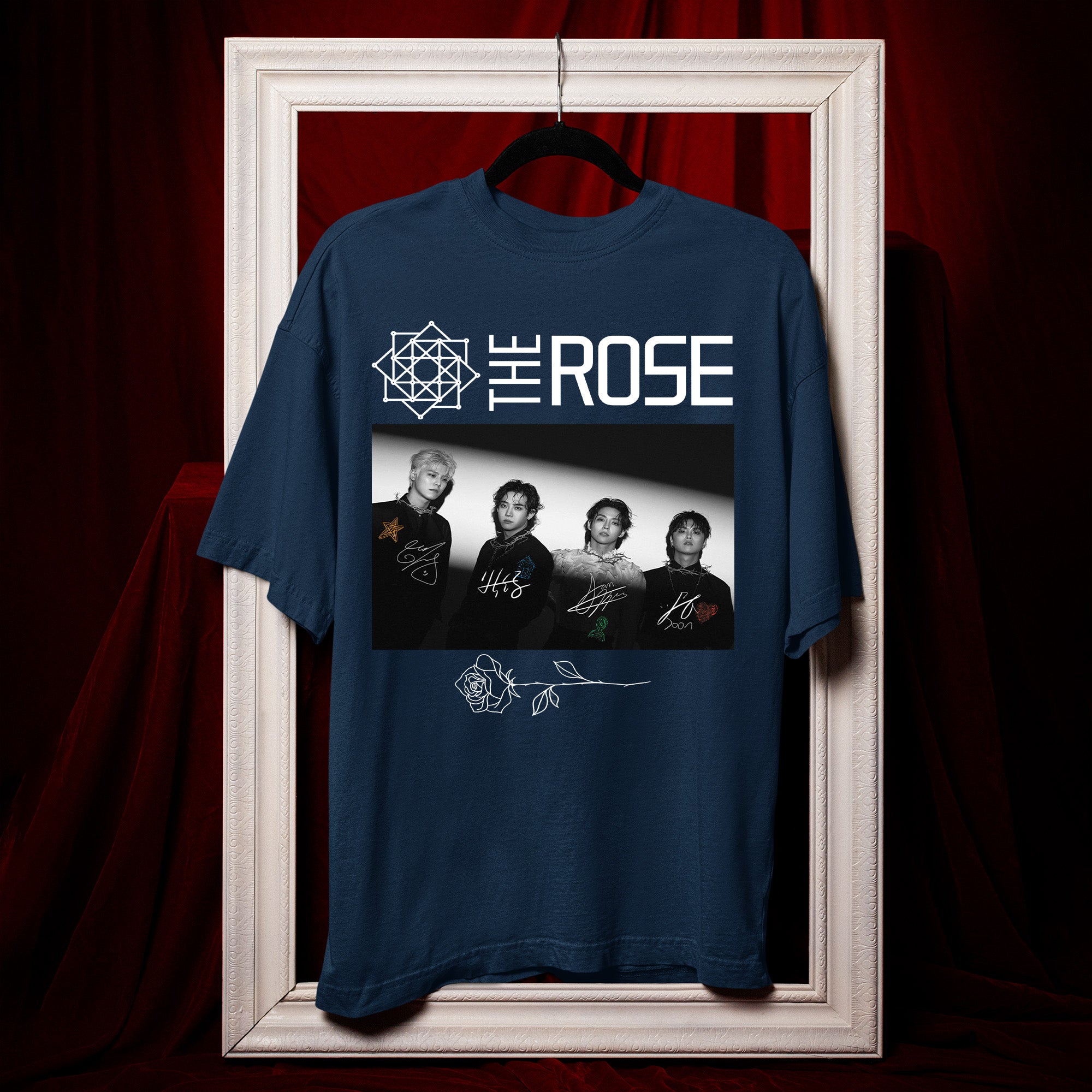The Rose Signature T-Shirt - Hang view, Y2K kpop concert tee