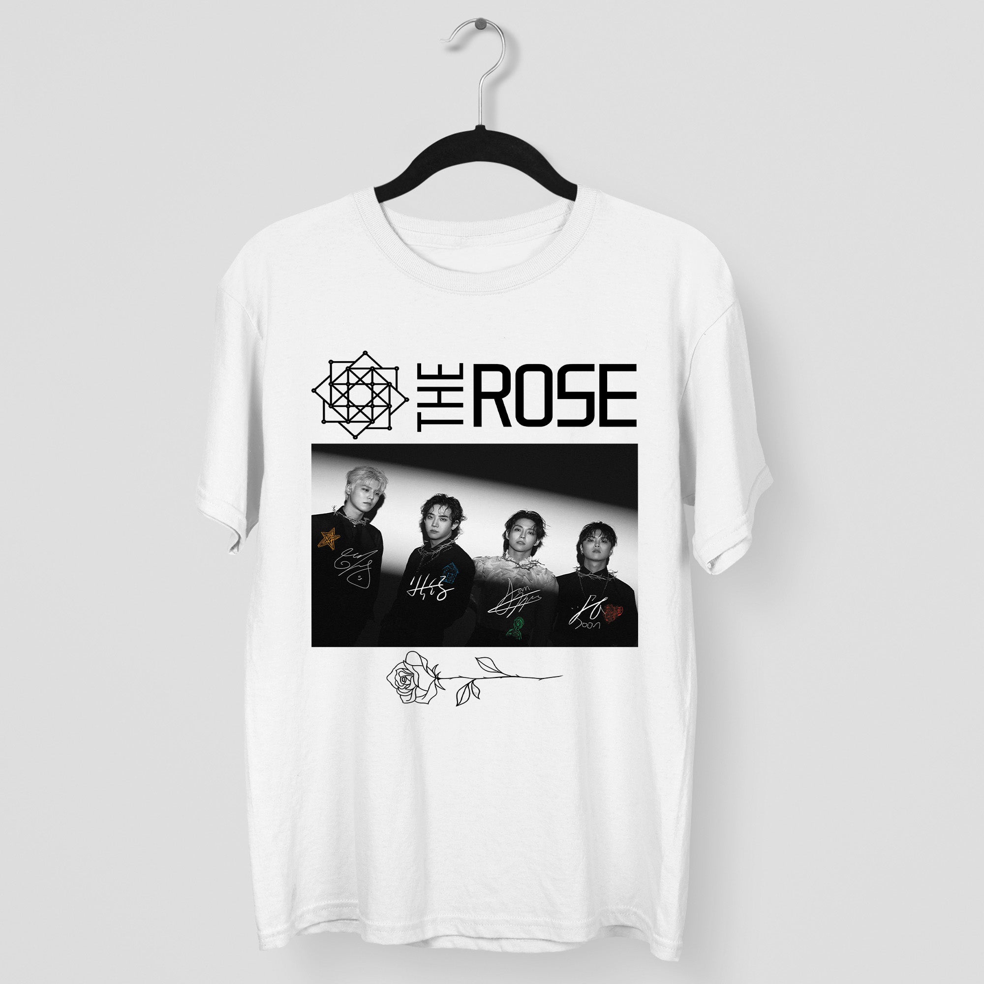 The Rose Signature T-Shirt - Main view, Y2K kpop concert tee