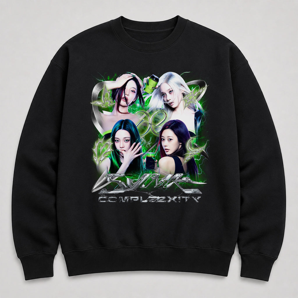 aespa Members Live Tour Synk Complæxity Sweatshirt - Main view, Y2K kpop concert sweatshirt