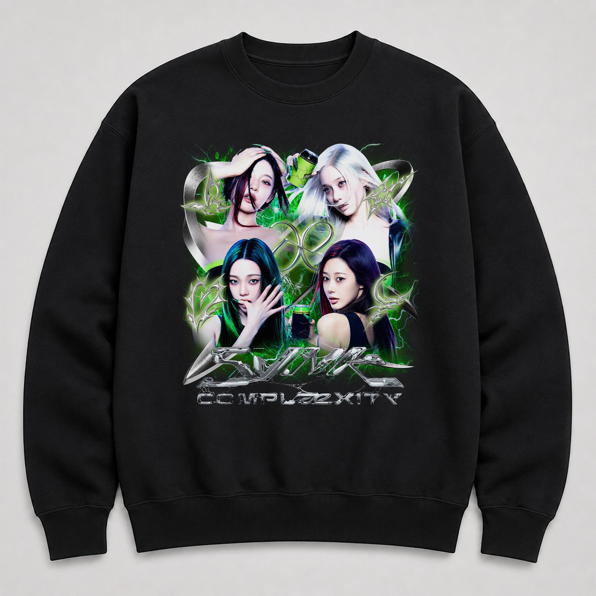 aespa Members Live Tour Synk Complæxity Sweatshirt - Main view, Y2K kpop concert sweatshirt
