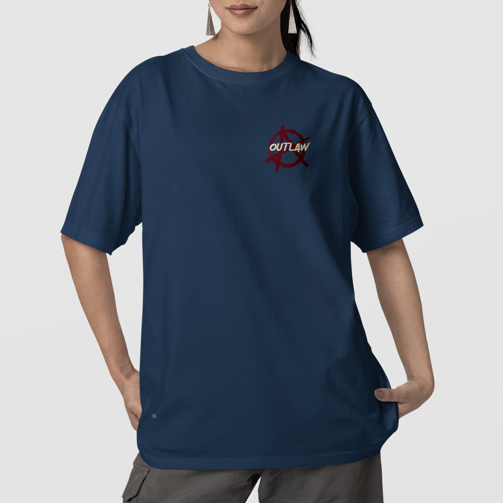 ATEEZ To The Outlaw Album T-Shirt - Front view, Y2K kpop concert tee