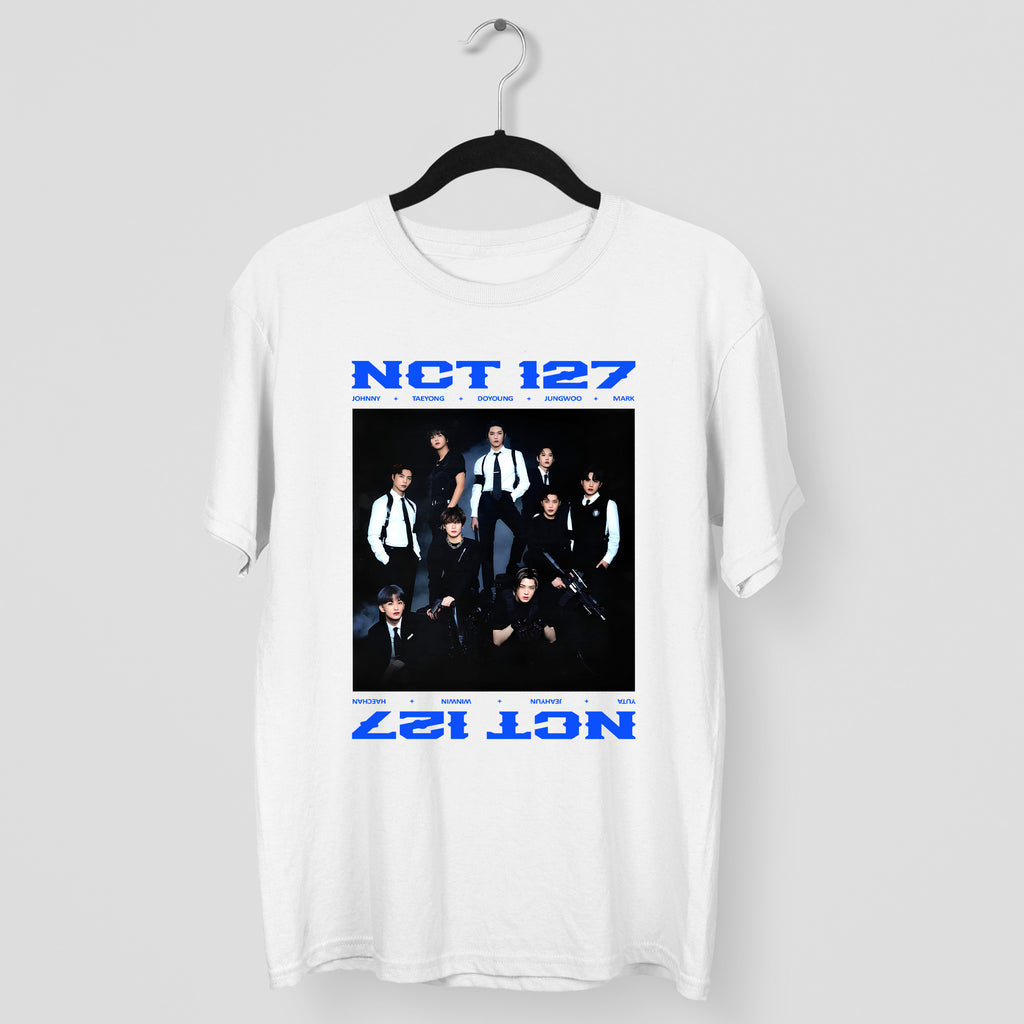 NCT 127 Kpop Fanmade Gift T-Shirt - Main view, Y2K kpop concert tee