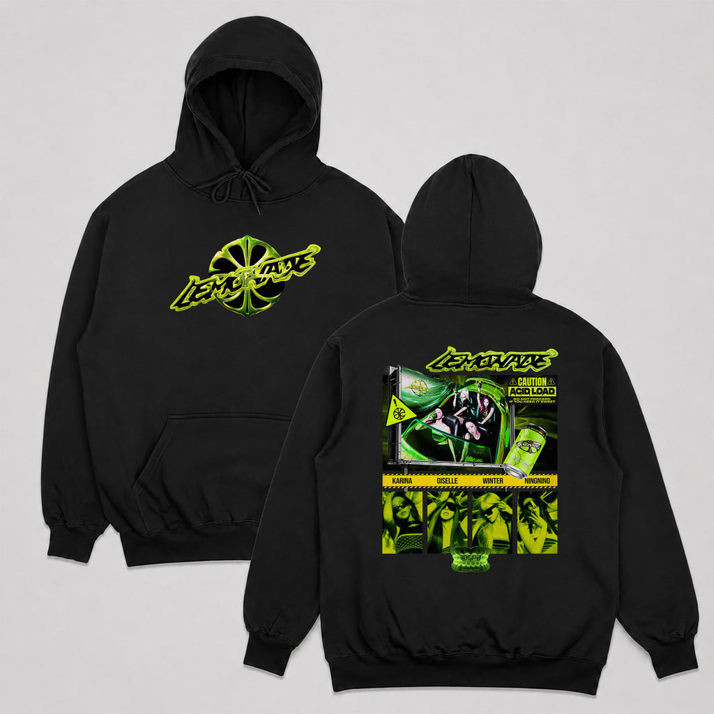 aespa Lemonade Comeback Hoodie - Main view, Y2K kpop concert hoodie