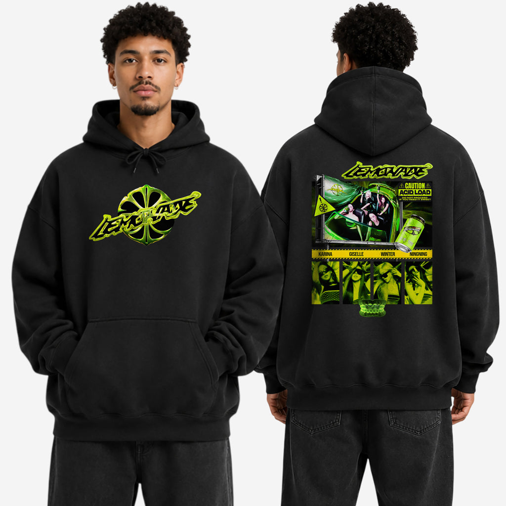 aespa Lemonade Comeback Hoodie - Men view, Y2K kpop concert hoodie