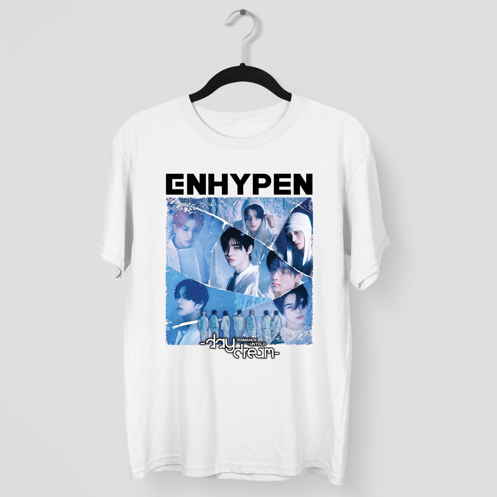 ENHYPEN Romance Untold Album T-Shirt - Main view, Y2K kpop concert tee