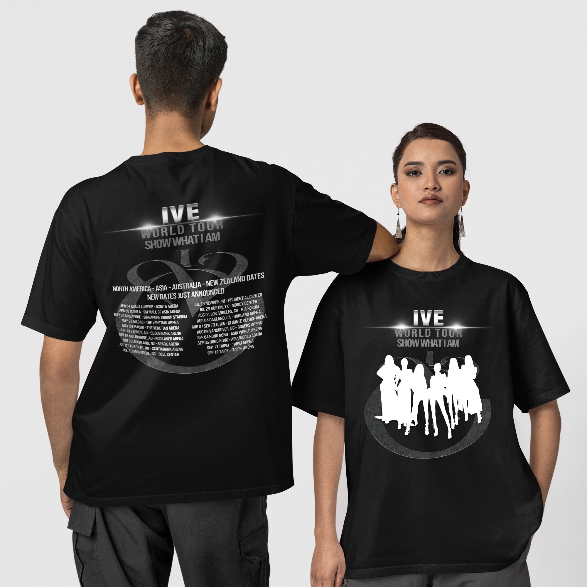 IVE Show What I Am World Tour T-Shirt - Couple 1 view, Y2K kpop concert tee