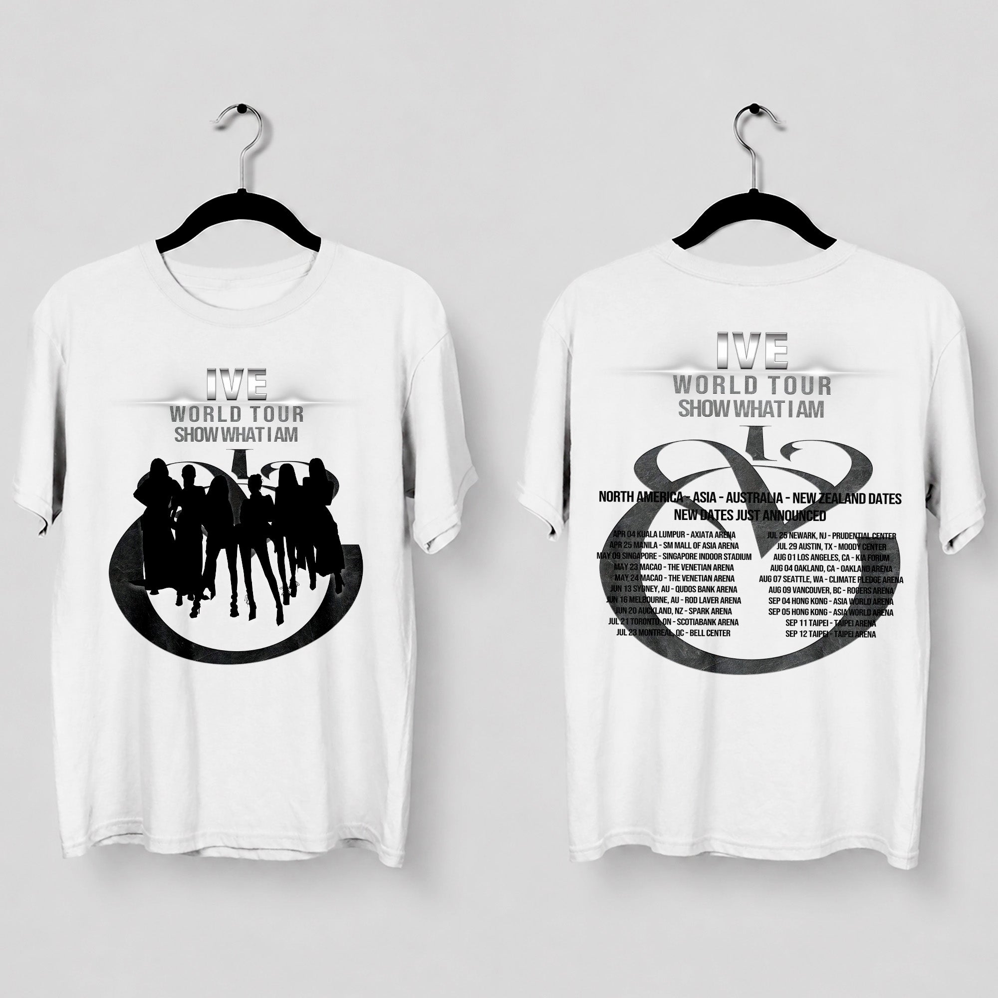 IVE Show What I Am World Tour T-Shirt - Main view, Y2K kpop concert tee