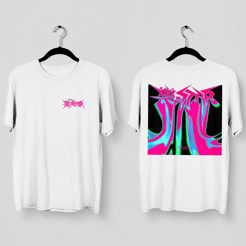 Stray Kids Mini Album ROCK-STAR T-Shirt - Main view, Y2K kpop concert tee