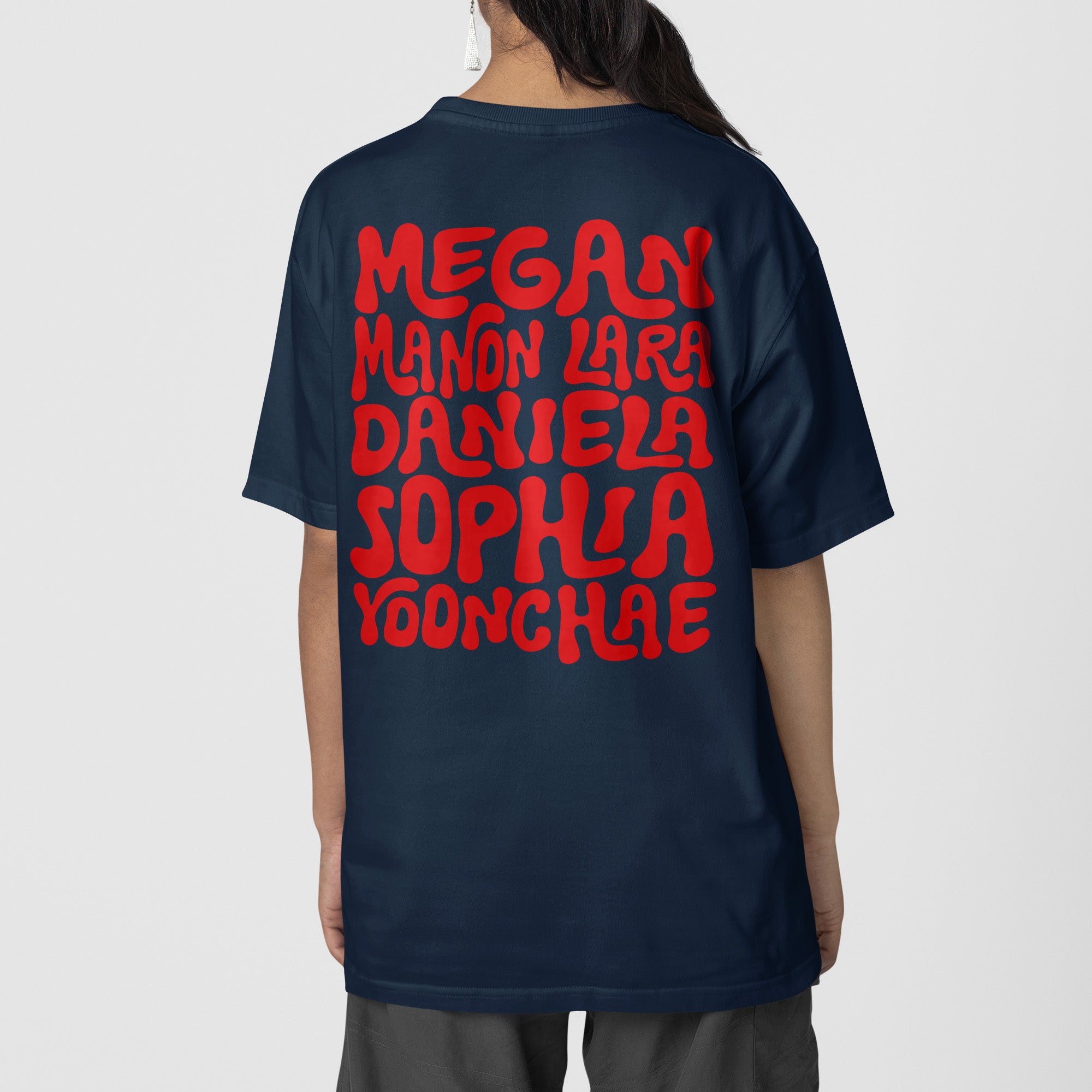 KATSEYE Est.2024 T-Shirt - Back view, Y2K kpop concert tee