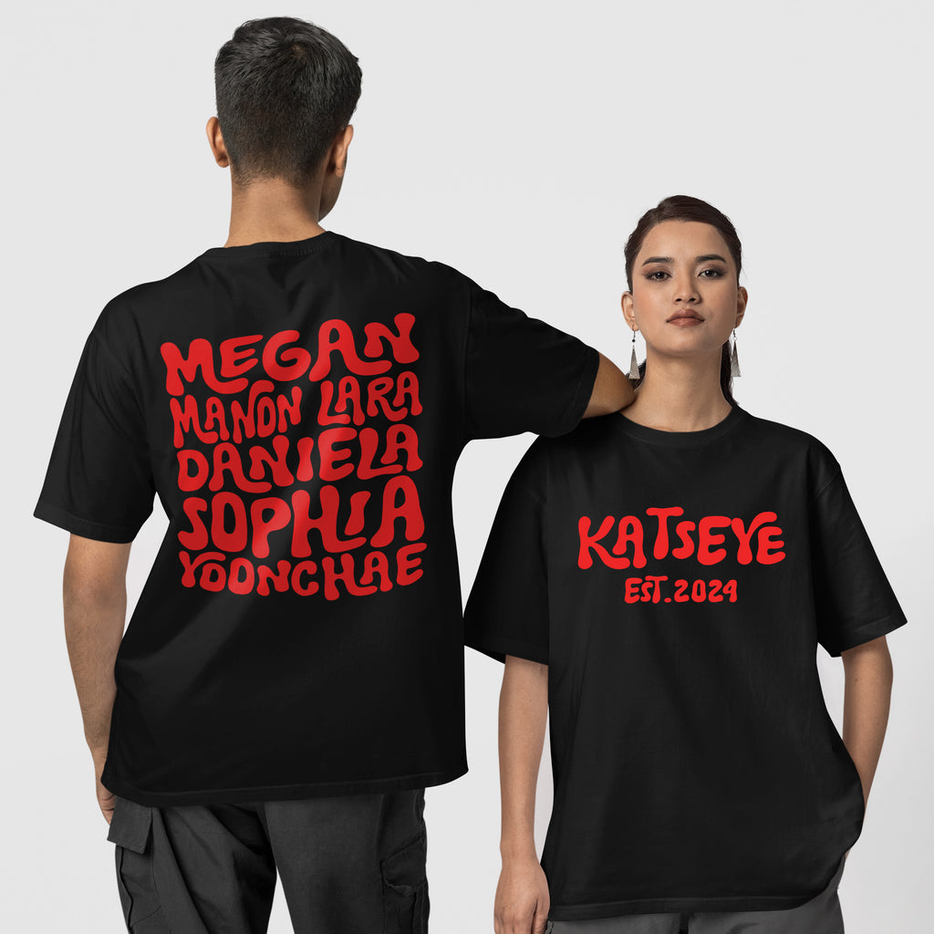 KATSEYE Est.2024 T-Shirt - Couple 1 view, Y2K kpop concert tee