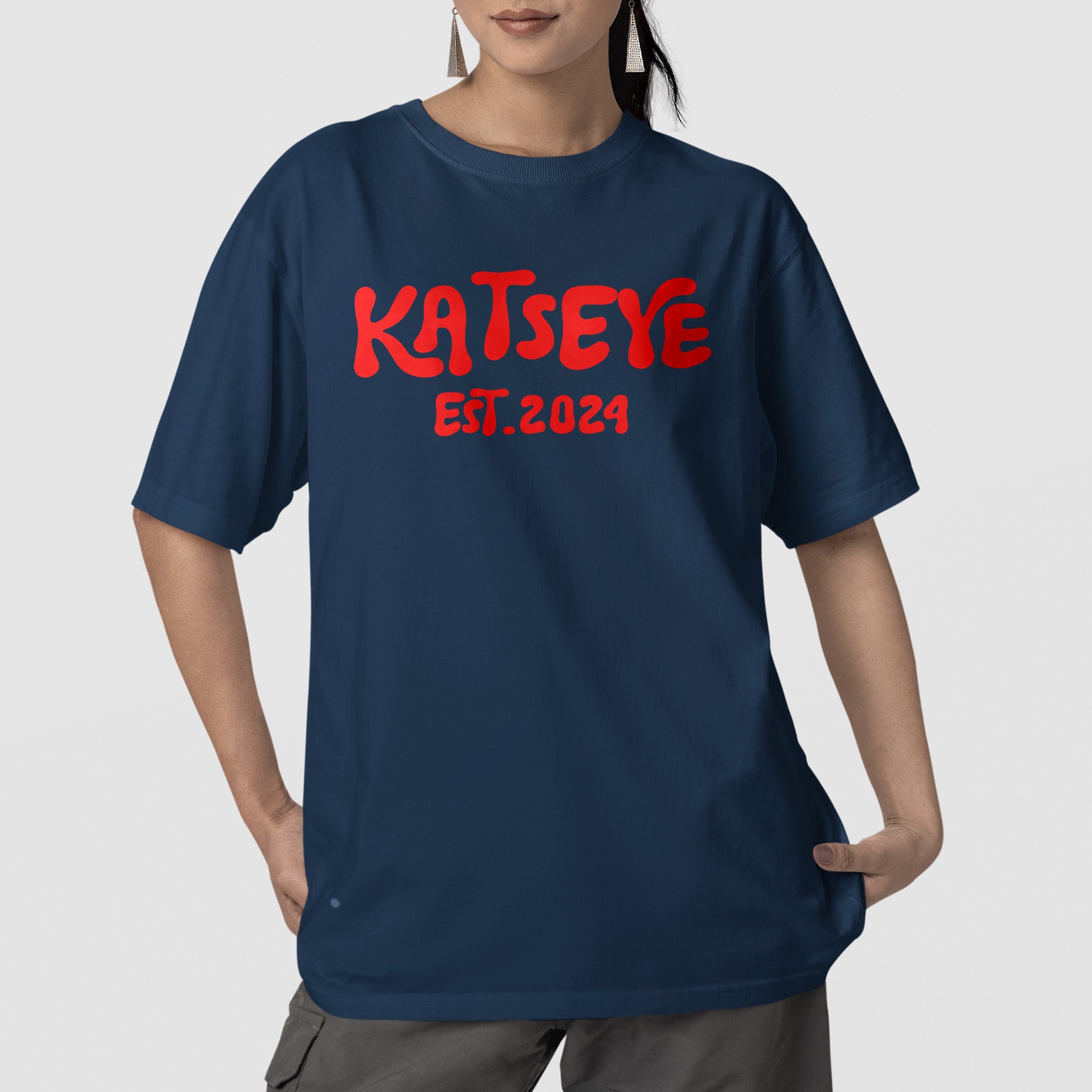 KATSEYE Est.2024 T-Shirt - Front view, Y2K kpop concert tee