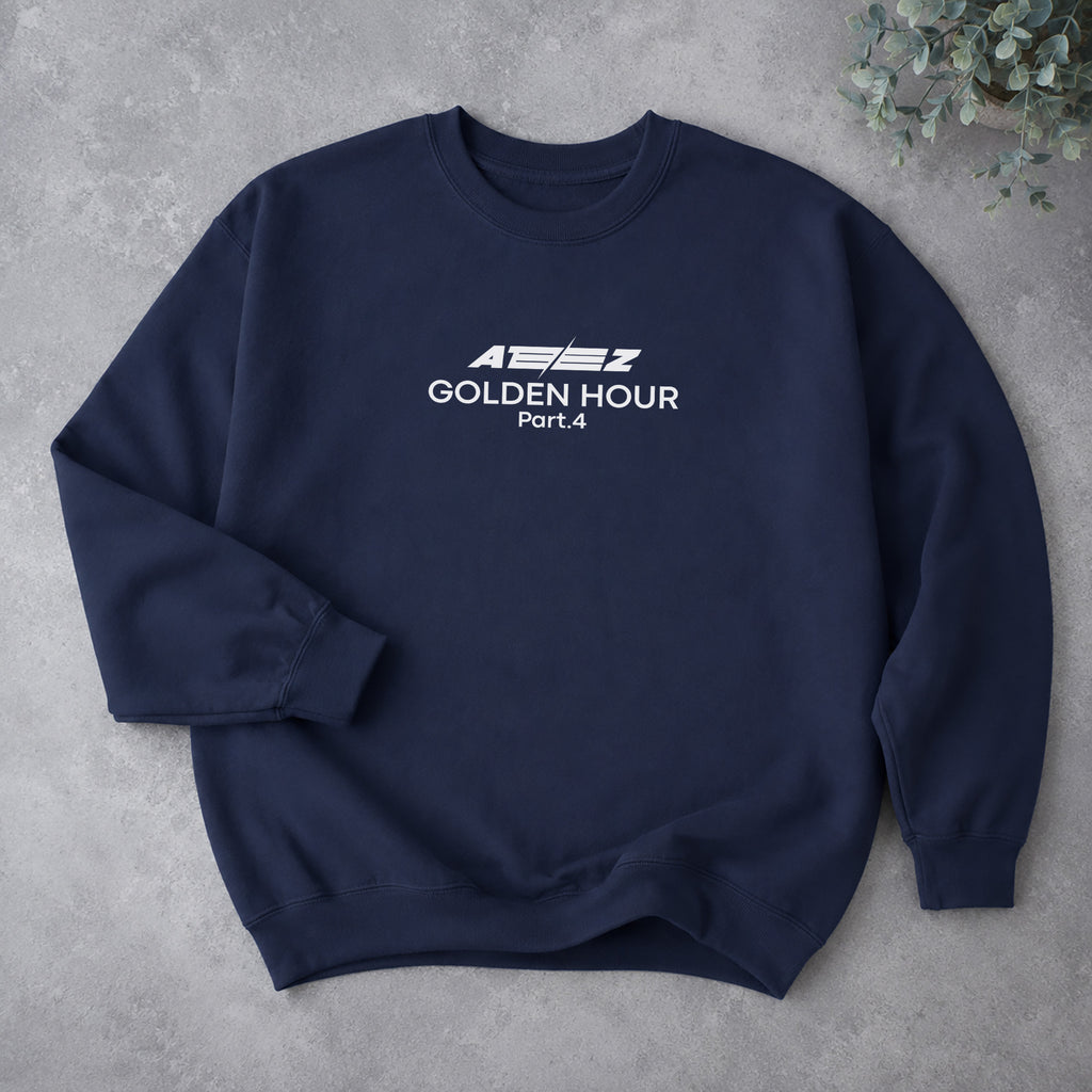 ATEEZ Golden Hour Part 4 13th Mini Album Sweatshirt - Spread view, Y2K kpop concert sweatshirt