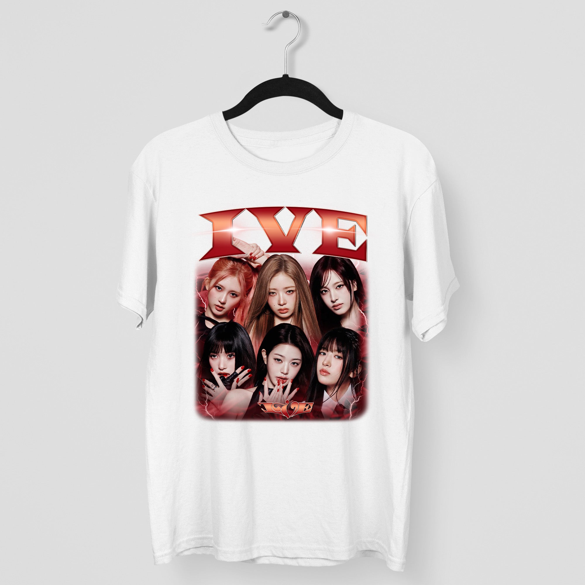 IVE Graphic T-Shirt - Main view, Y2K kpop concert tee