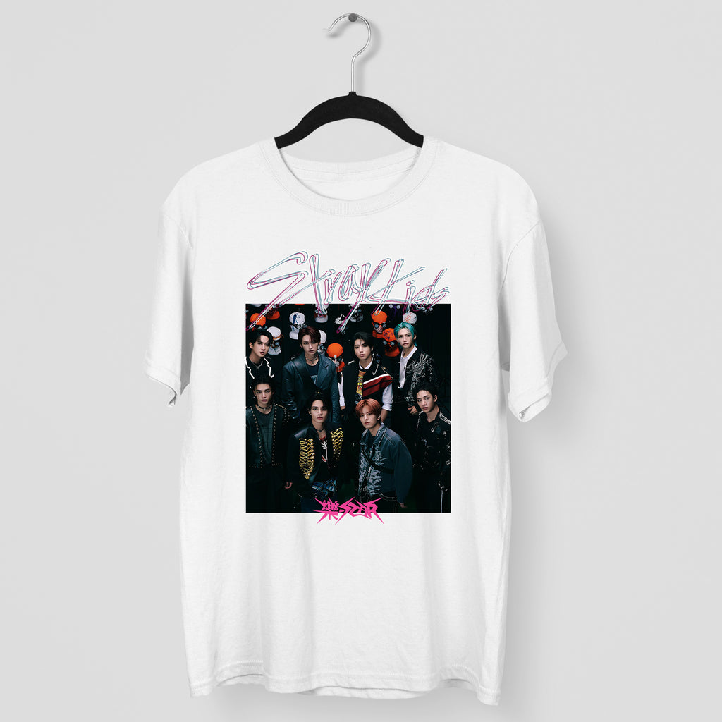 Stray Kids Graphic T-Shirt - Main view, Y2K kpop concert tee