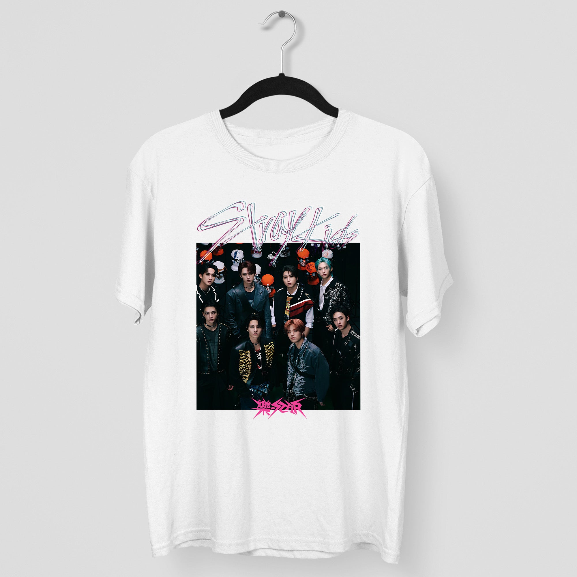 Stray Kids Graphic T-Shirt - Main view, Y2K kpop concert tee