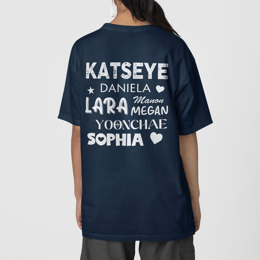 KATSEYE I Love T-Shirt - Back view, Y2K kpop concert tee