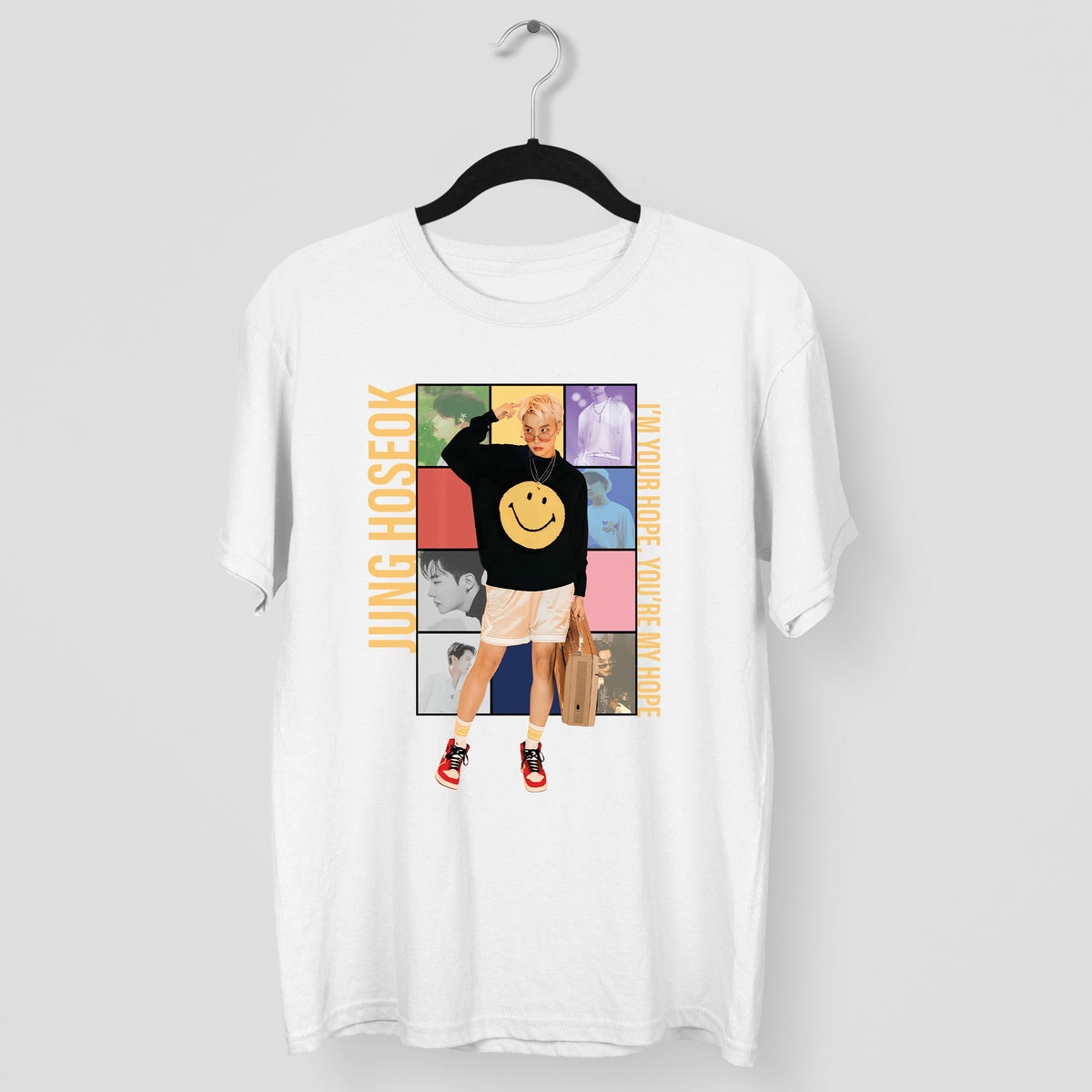 BTS J-Hope I'm Your Hope You're My Hope T-Shirt - Main view, Y2K kpop concert tee