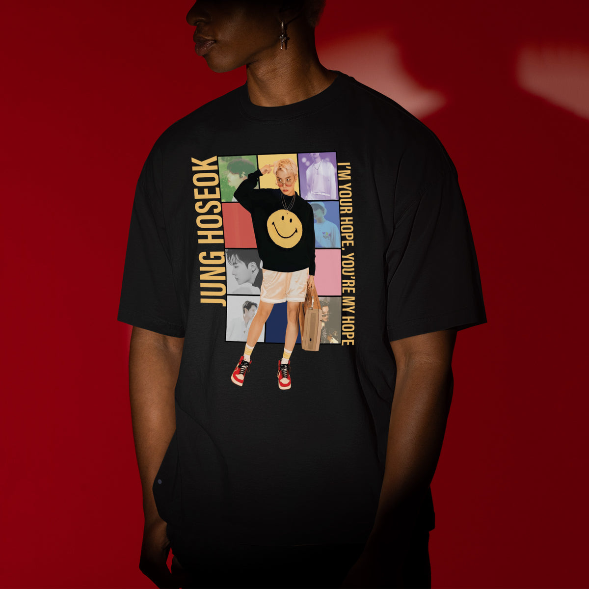 BTS J-Hope I'm Your Hope You're My Hope T-Shirt - Men view, Y2K kpop concert tee