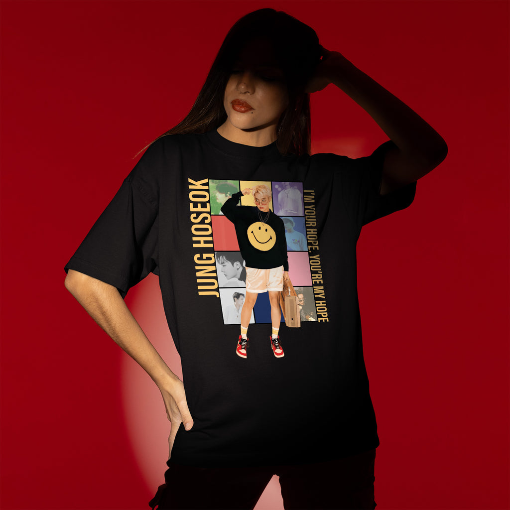 BTS J-Hope I'm Your Hope You're My Hope T-Shirt - Women view, Y2K kpop concert tee