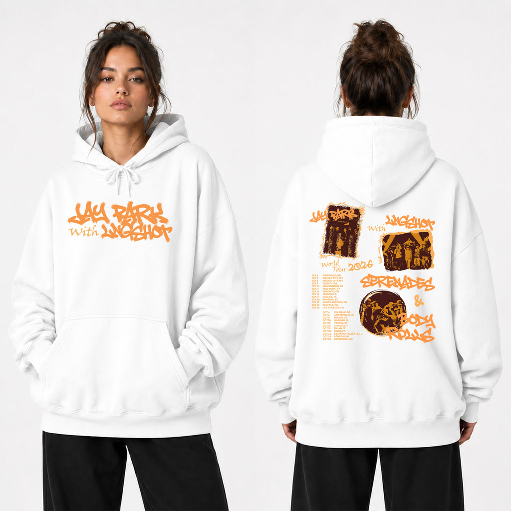 Jay Park w LNGSHOT Serenades & Body Rolls 2026 Hoodie - Women view, Y2K kpop concert hoodie
